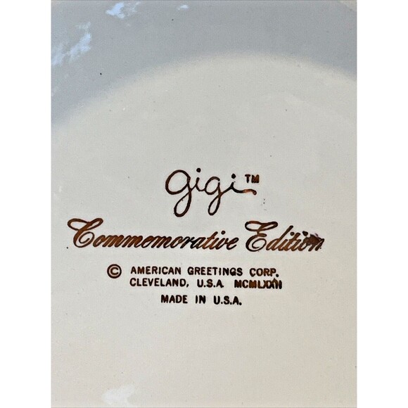 Gigi Commemorative Edition Collector Plate American Greetings Christmas 1972 - Picture 5 of 7